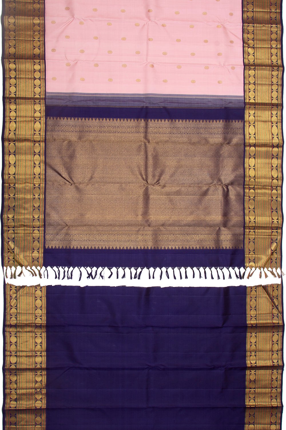 Kanchipuram Silk Butta Baby Pink Saree