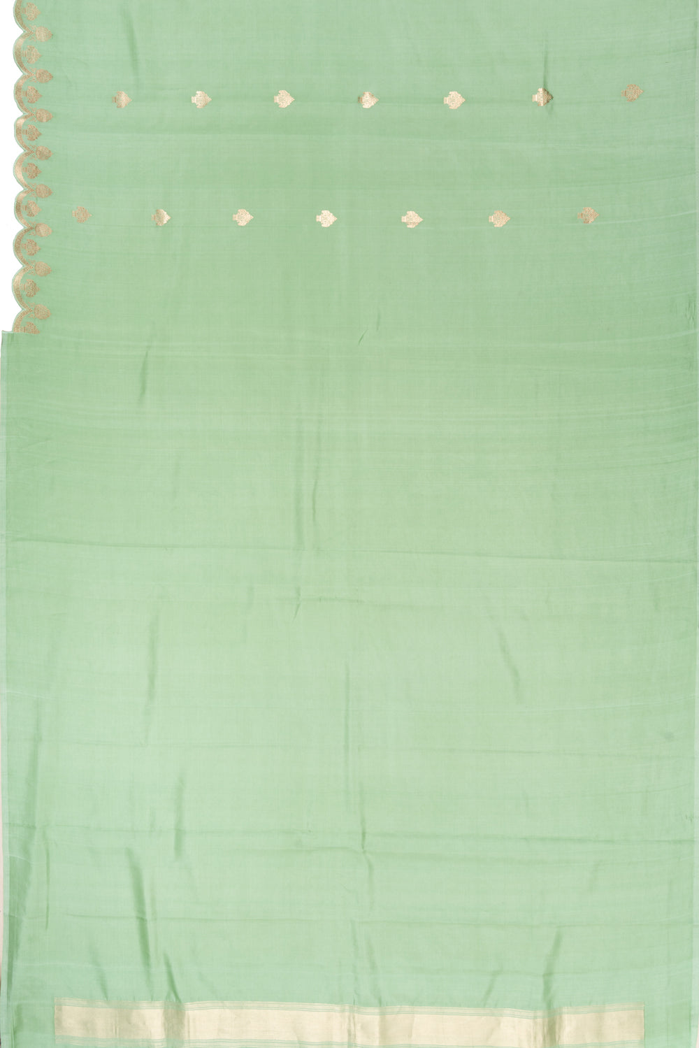 Banarasi Silk Butta Pastel Green Saree