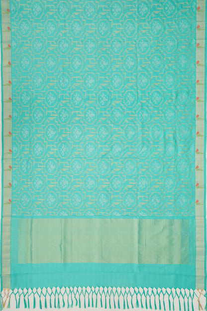 Uppada Silk Jamdani All Over Sky Blue Saree
