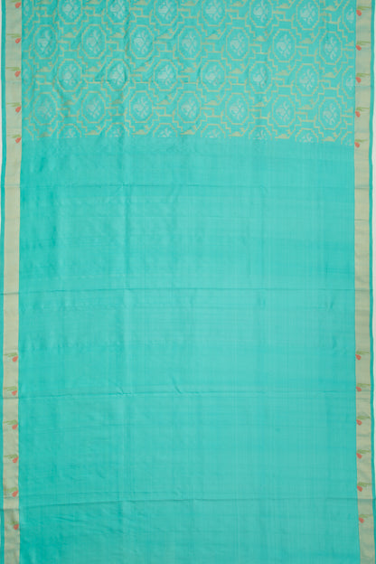 Uppada Silk Jamdani All Over Sky Blue Saree