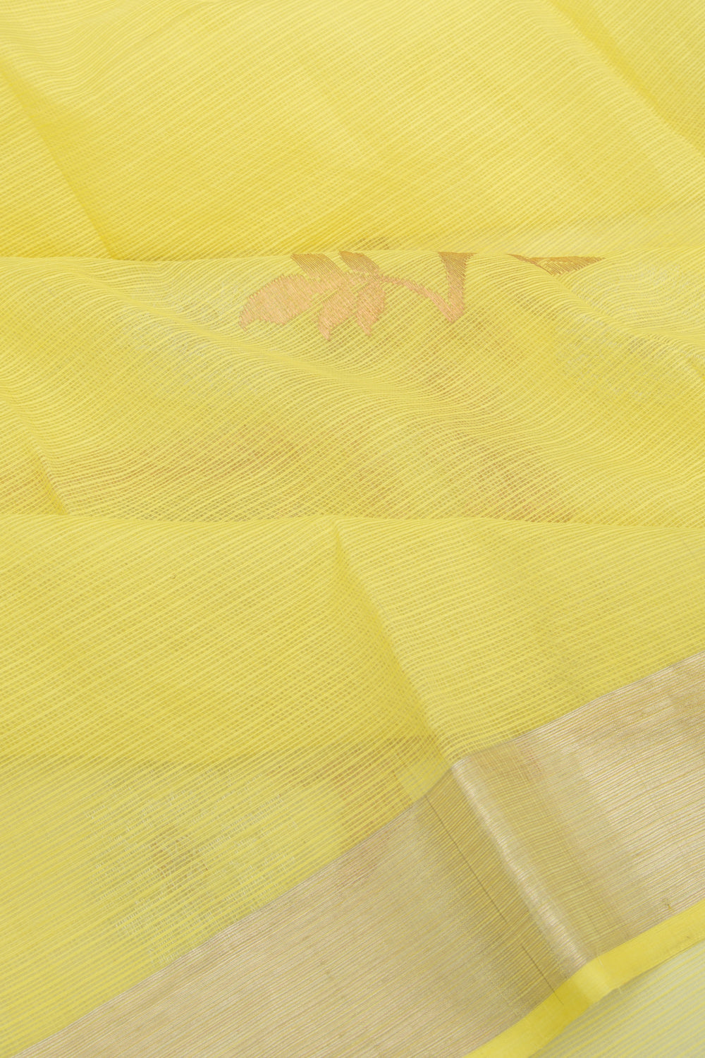 Kota Silk Butta Pastel Yellow Saree