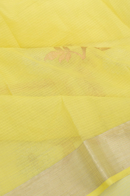 Kota Silk Butta Pastel Yellow Saree