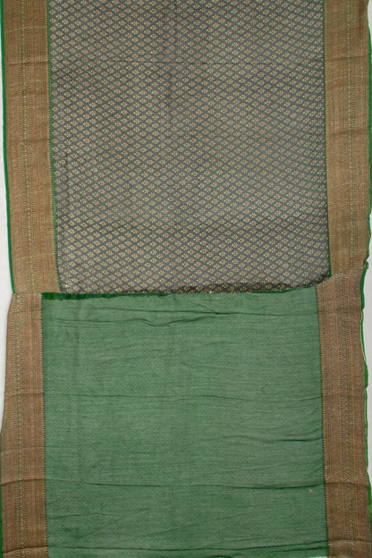 Chanderi Cotton Floral Printed Black Saree