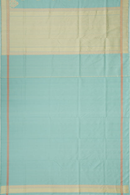Banarasi Silk Kadwa Butta Sky Blue Saree