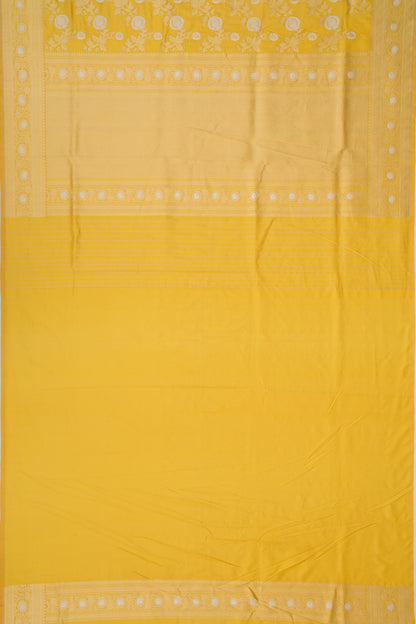 Banarasi Silk Jaal Yellow Saree