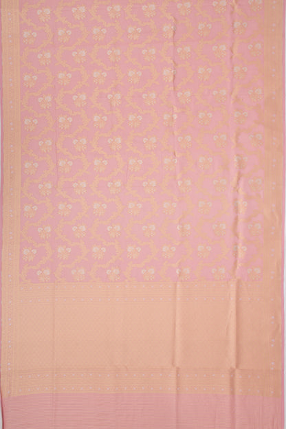 Banarasi Silk Jaal Pink Saree