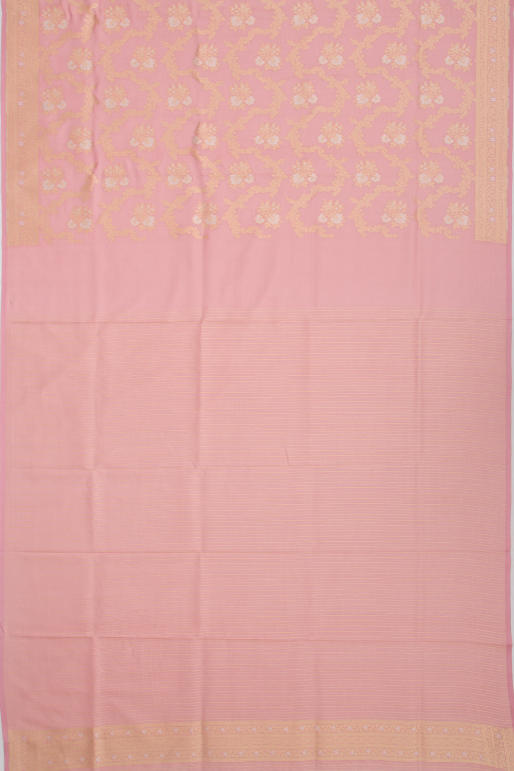 Banarasi Silk Jaal Pink Saree
