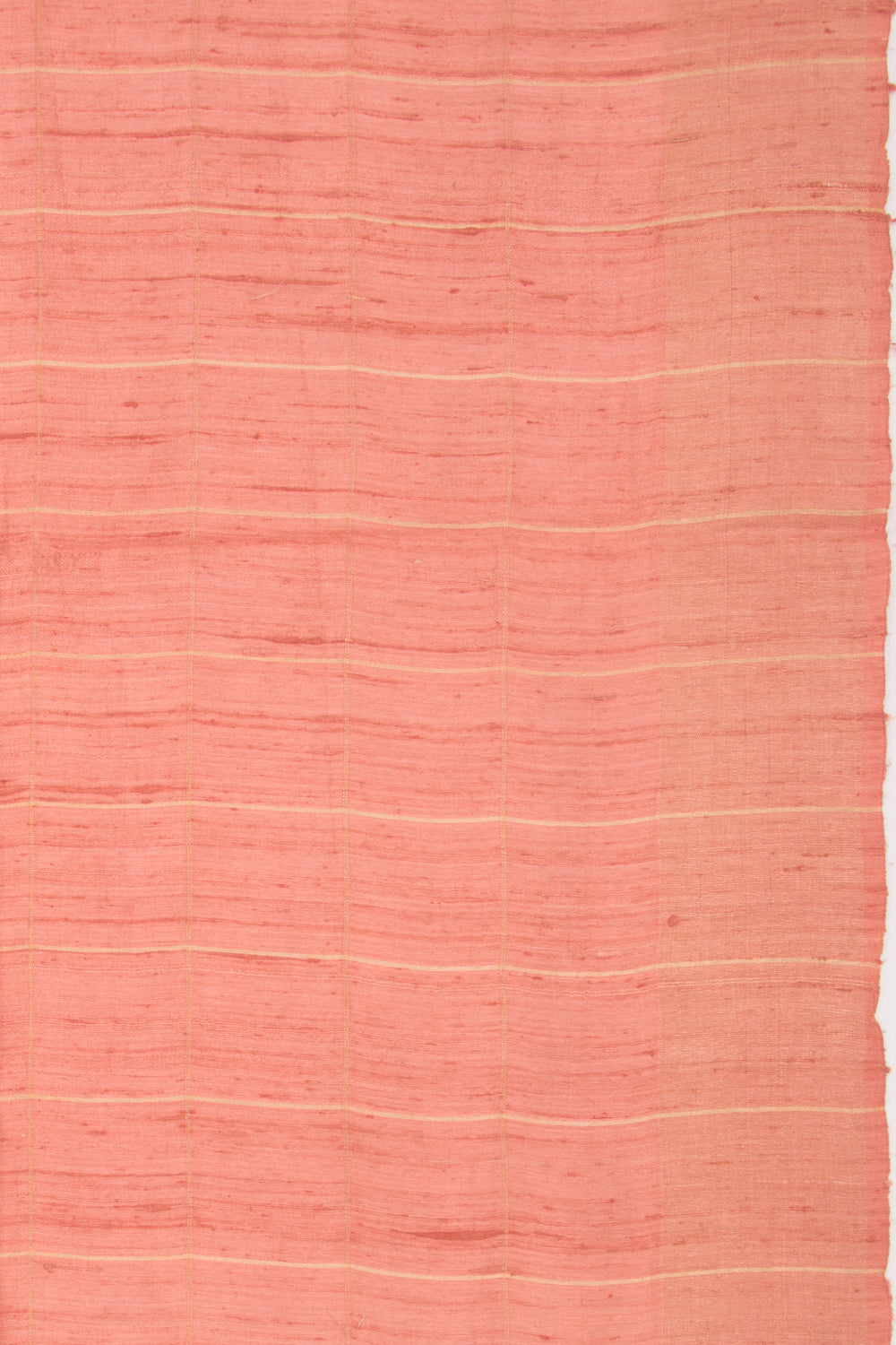 Tussar Checks Peach Saree