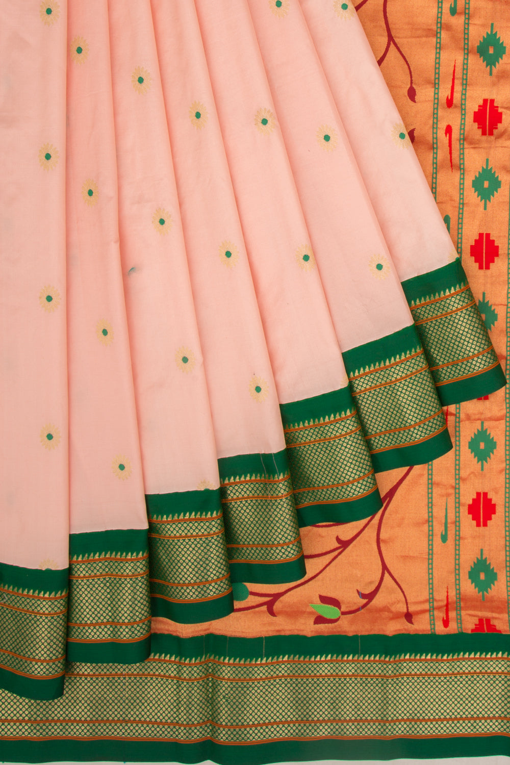 Coimbatore Soft Silk Butta Peach Saree