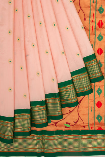 Coimbatore Soft Silk Butta Peach Saree