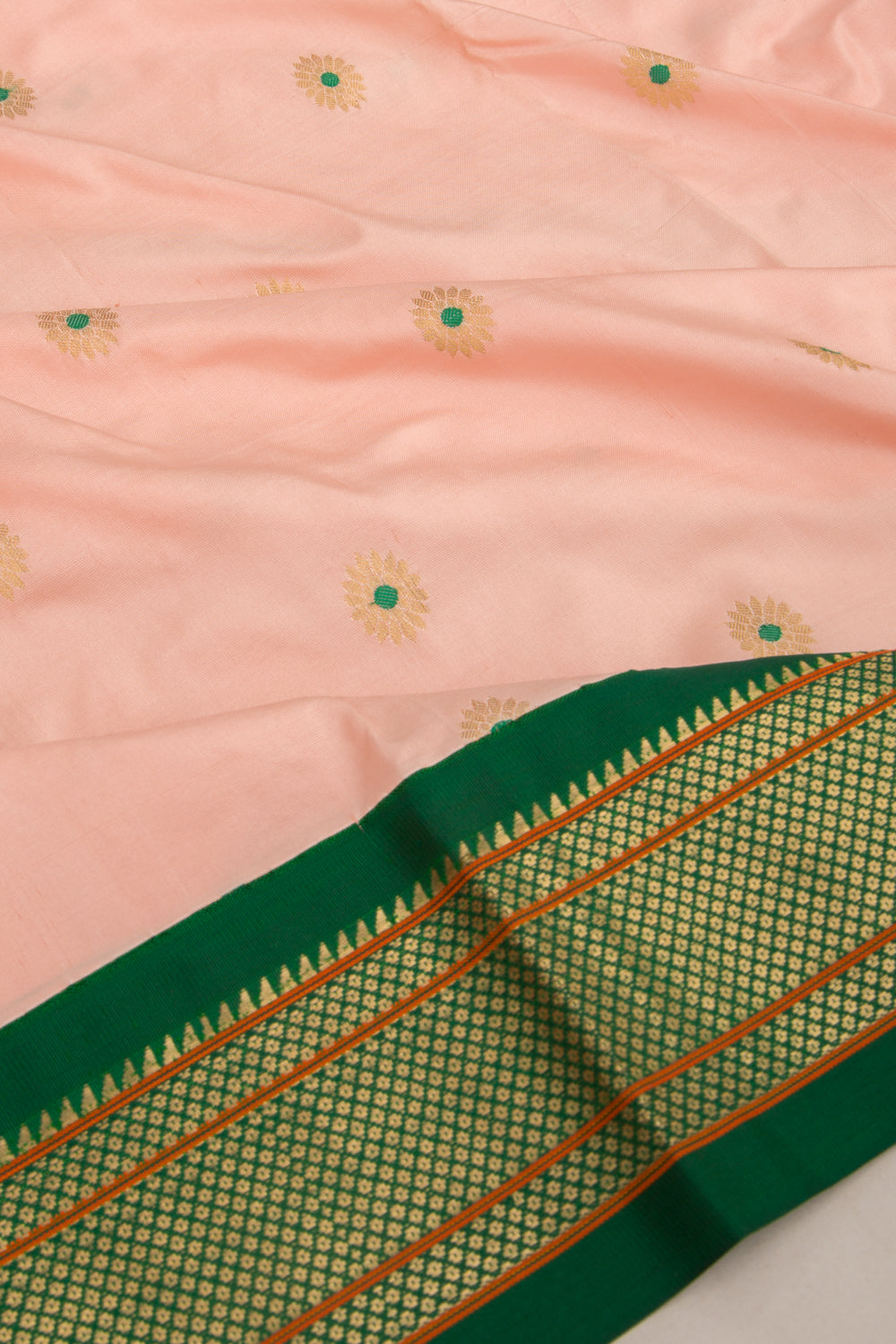 Coimbatore Soft Silk Butta Peach Saree