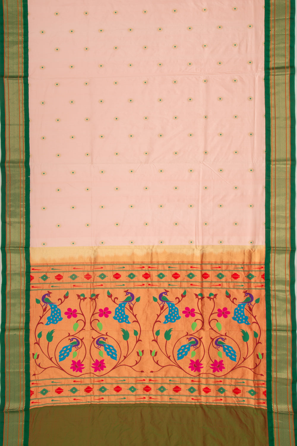 Coimbatore Soft Silk Butta Peach Saree