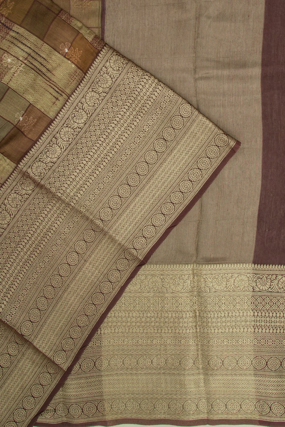 Chanderi Silk Printed And Embroidery Butta Multicolour Saree