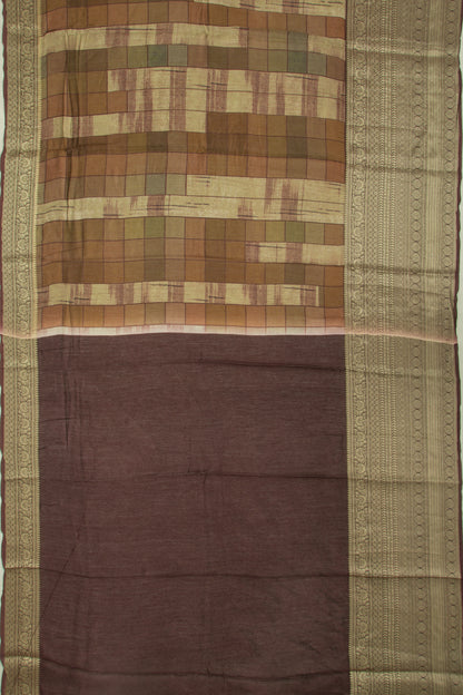 Chanderi Silk Printed And Embroidery Butta Multicolour Saree