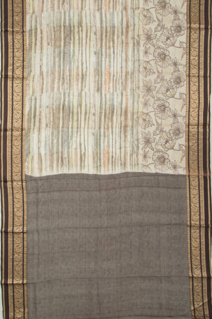 Kota Soft Silk Floral Printed Multicolour Saree