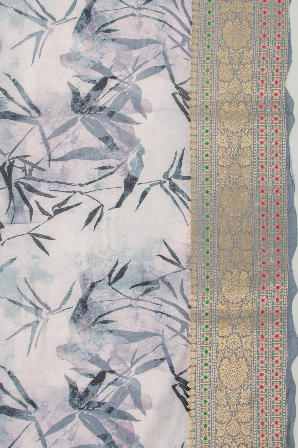 Chanderi Soft Silk Floral Printed MultiColur Saree