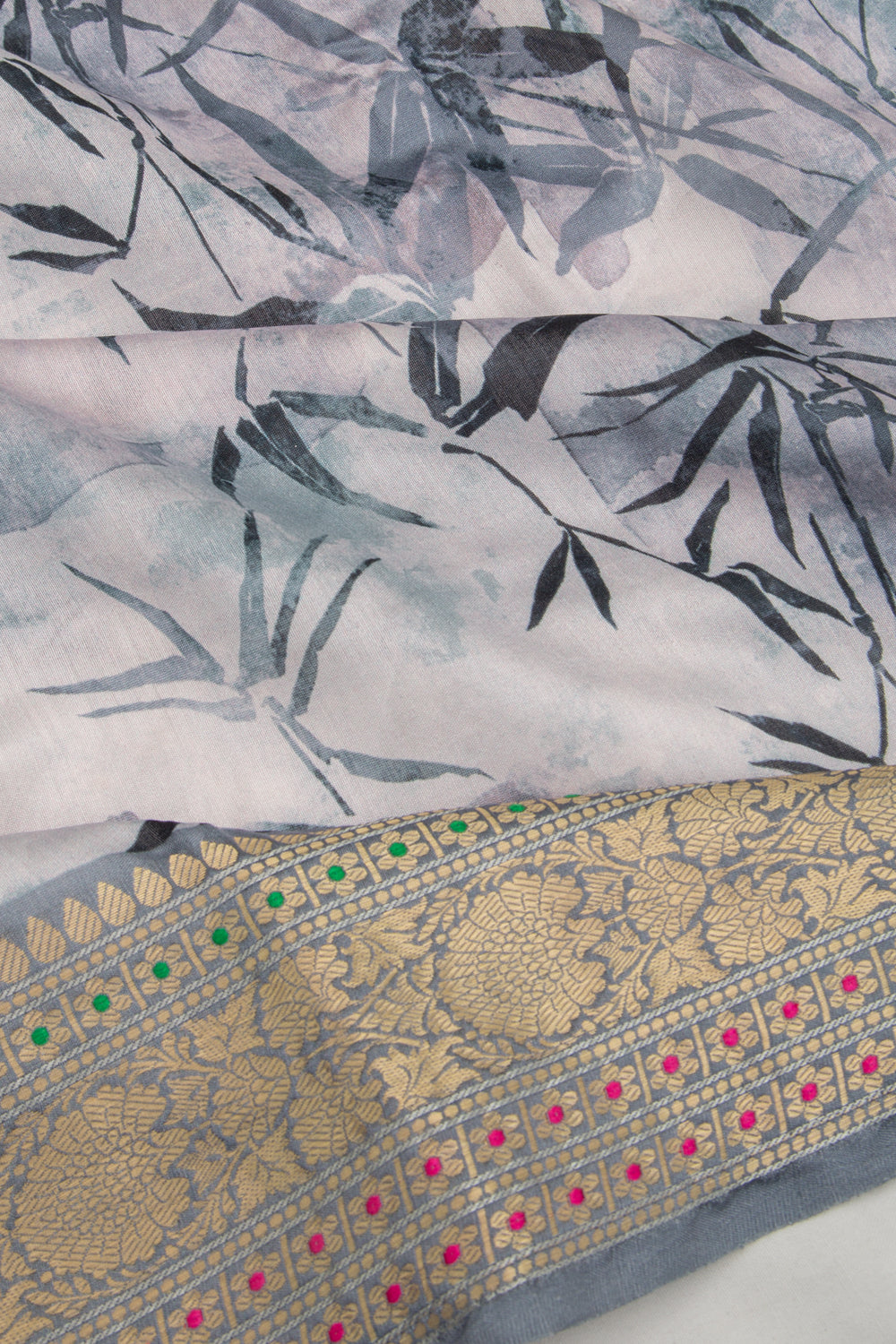 Chanderi Soft Silk Floral Printed MultiColur Saree