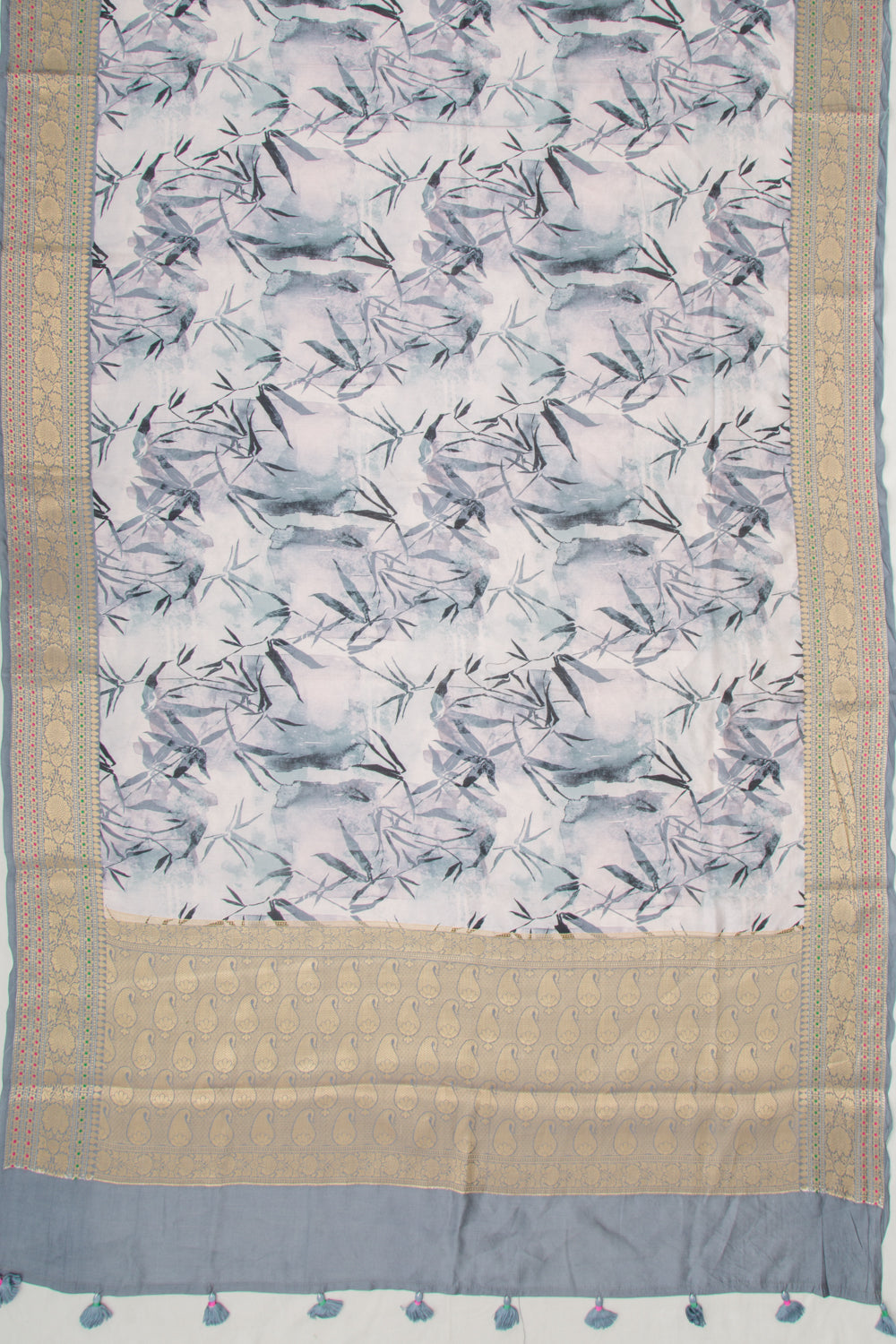 Chanderi Soft Silk Floral Printed MultiColur Saree