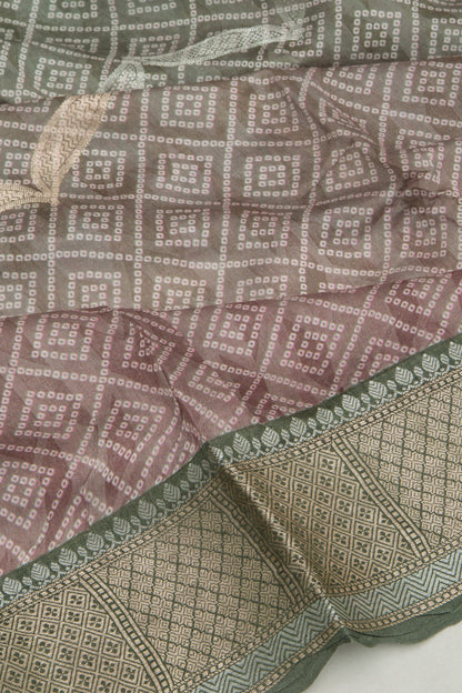 Chanderi Silk Printed Multicolour Saree