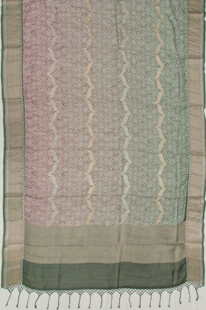 Chanderi Silk Printed Multicolour Saree