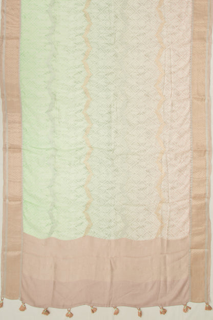 Chanderi Silk Printed and Brocade Multicolour Saree