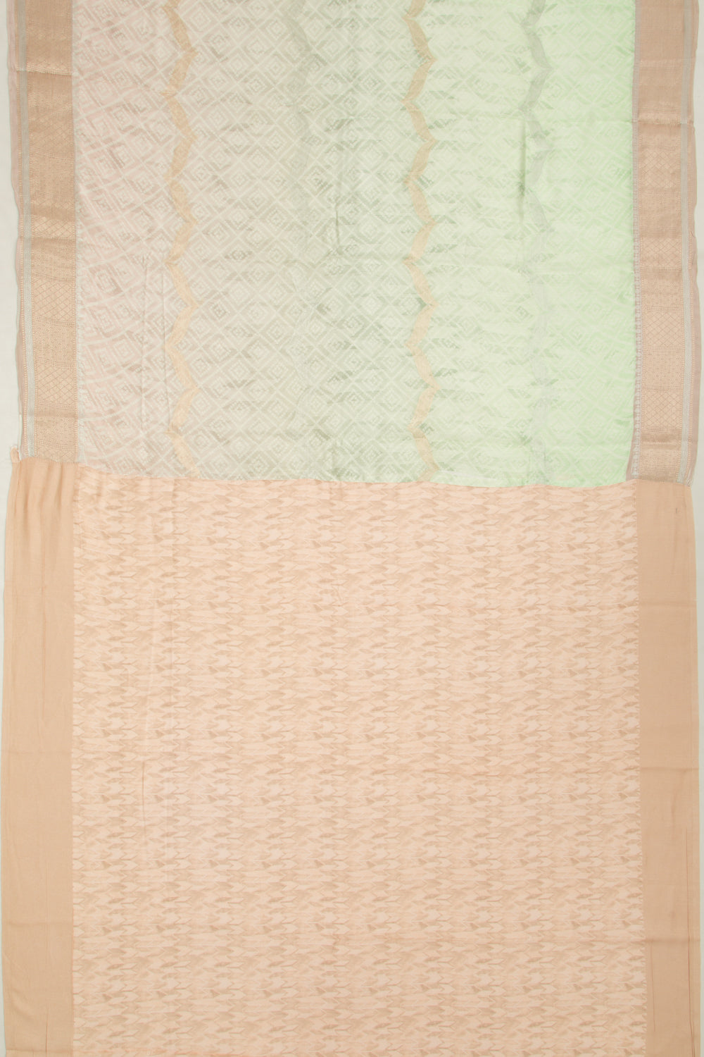 Chanderi Silk Printed and Brocade Multicolour Saree