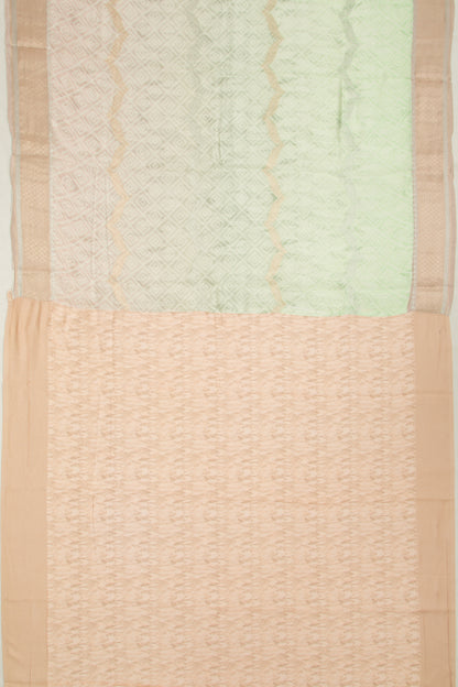 Chanderi Silk Printed and Brocade Multicolour Saree