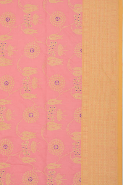 Banarasi Silk Jaal Pink Saree