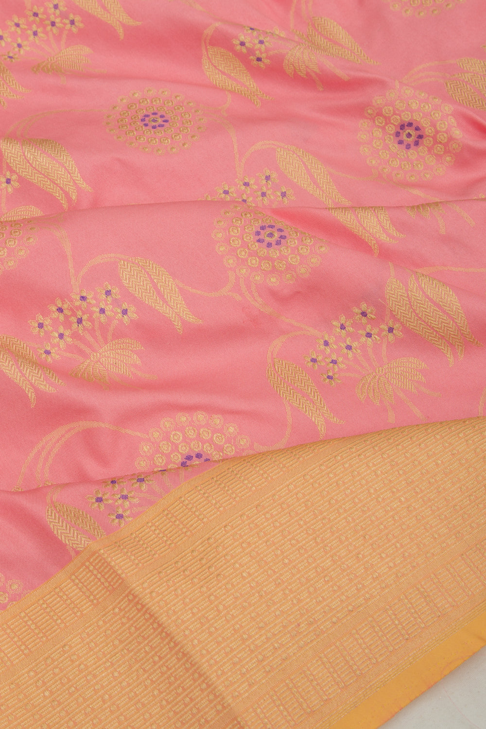 Banarasi Silk Jaal Pink Saree