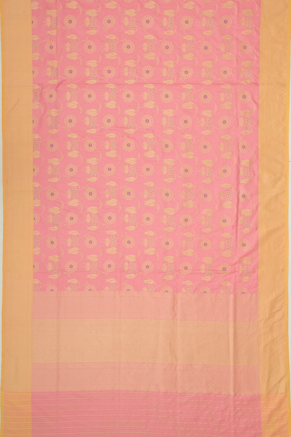 Banarasi Silk Jaal Pink Saree