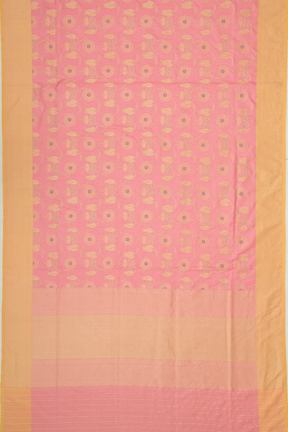 Banarasi Silk Jaal Pink Saree