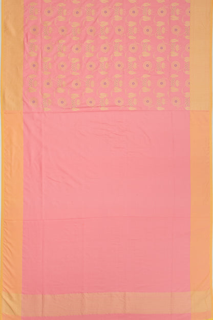 Banarasi Silk Jaal Pink Saree