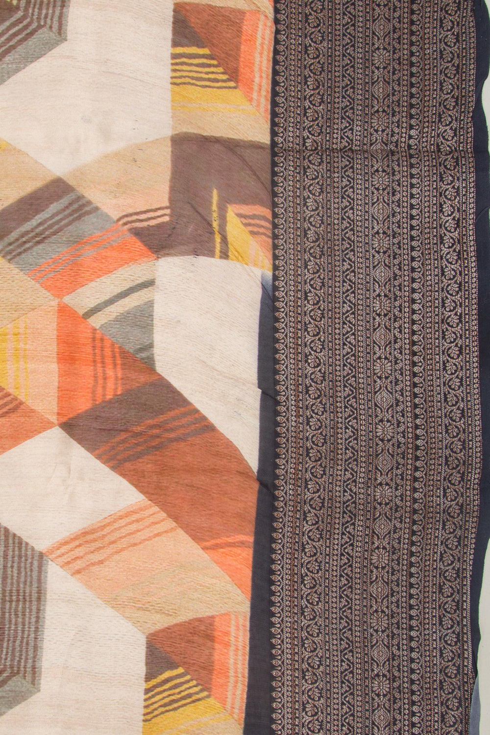 Chanderi Silk Printed Multicolour Saree
