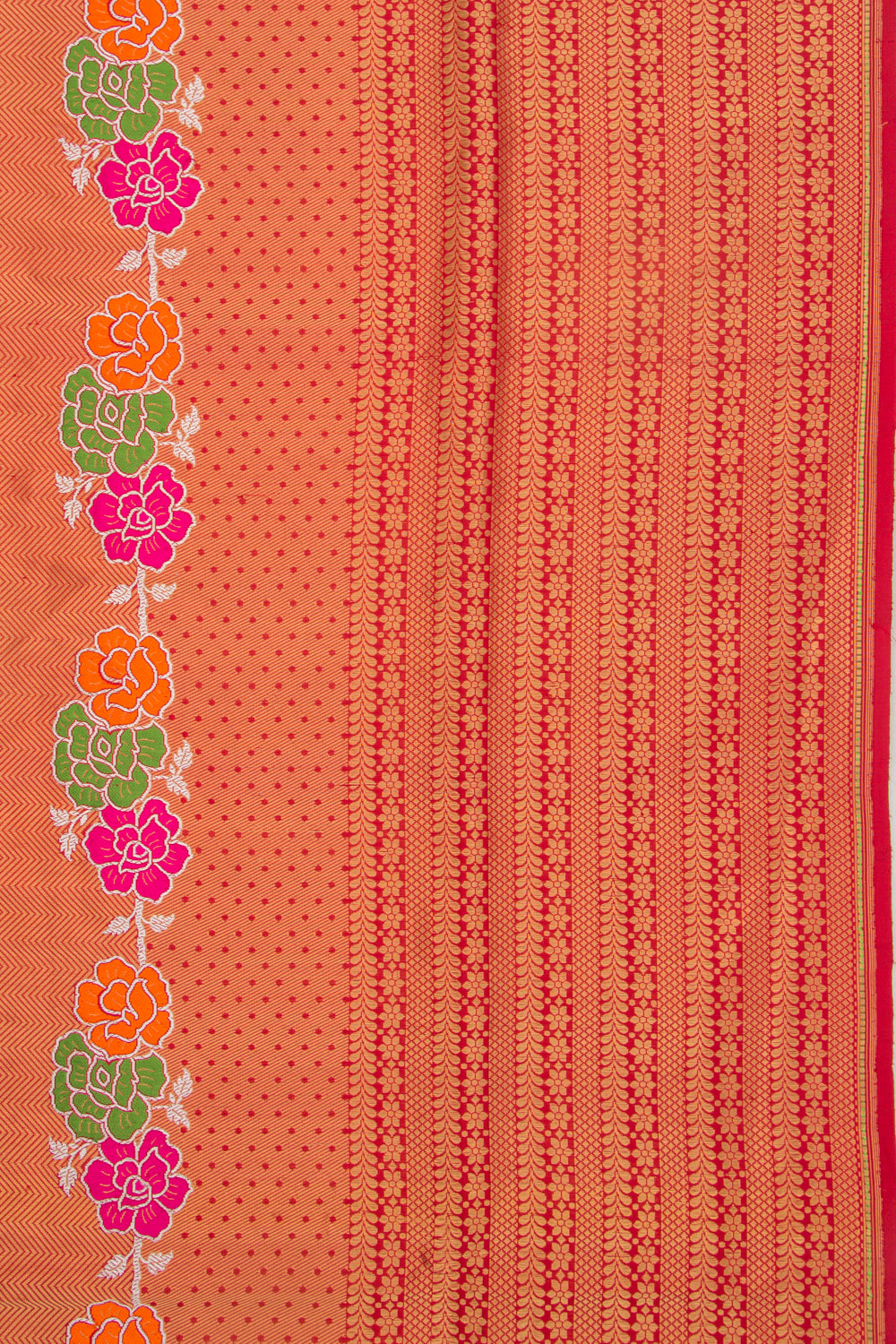 Banarasi Silk Tissue Brocade Red Saree