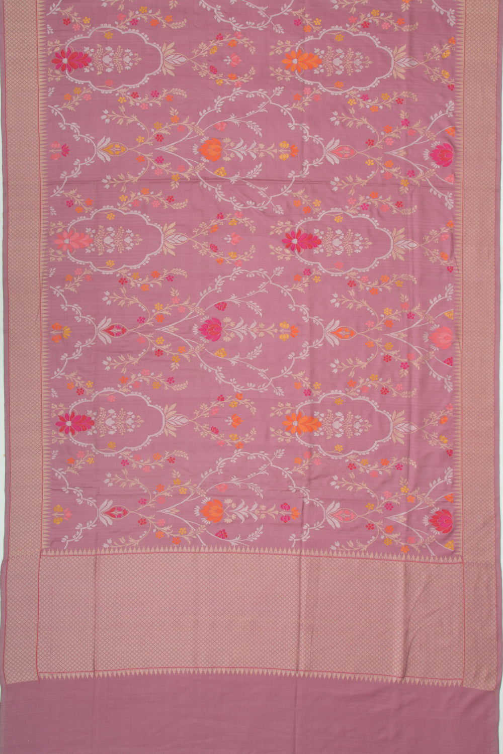 Banarasi Silk Jamdani Pastel Pink Saree