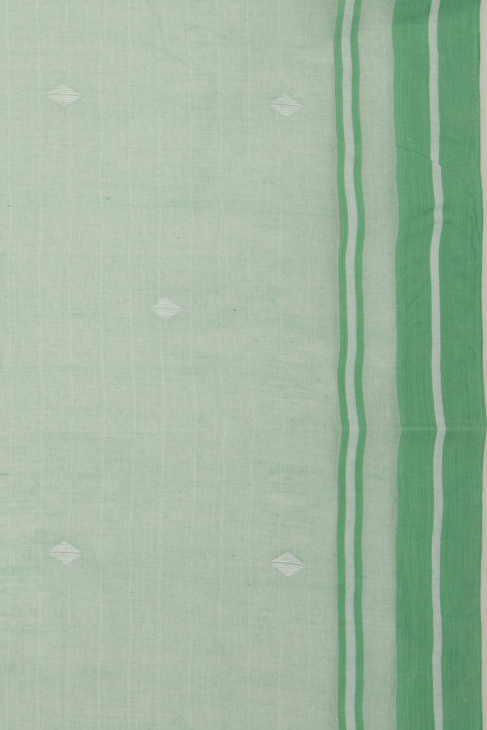 Phulia Cotton Butta Pastel Green Saree