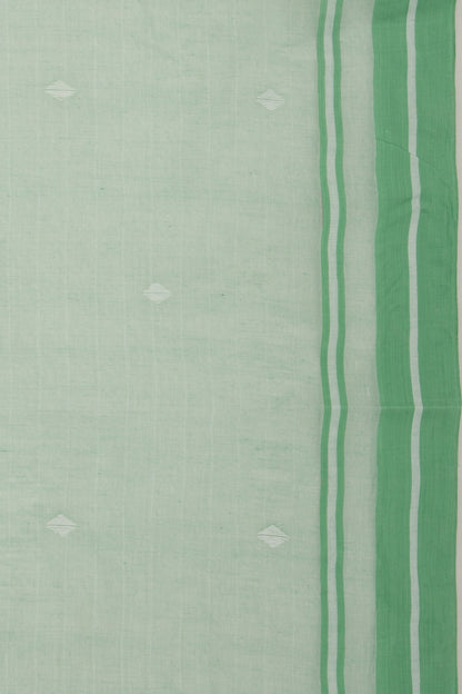 Phulia Cotton Butta Pastel Green Saree