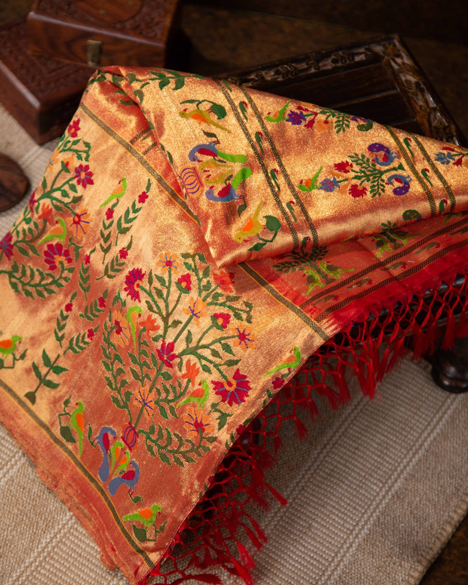 Paithani Silk Marvel: Timeless Elegance Woven, a Heritage Masterpiece Saree