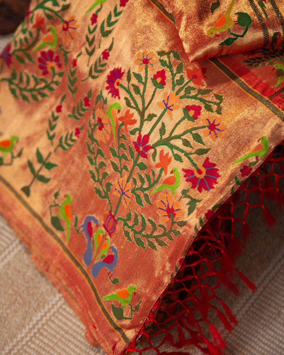 Paithani Silk Marvel: Timeless Elegance Woven, a Heritage Masterpiece Saree