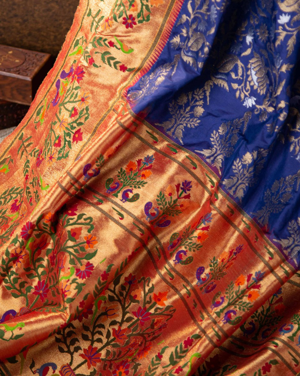 Paithani Silk Marvel: Timeless Elegance Woven, a Heritage Masterpiece Saree