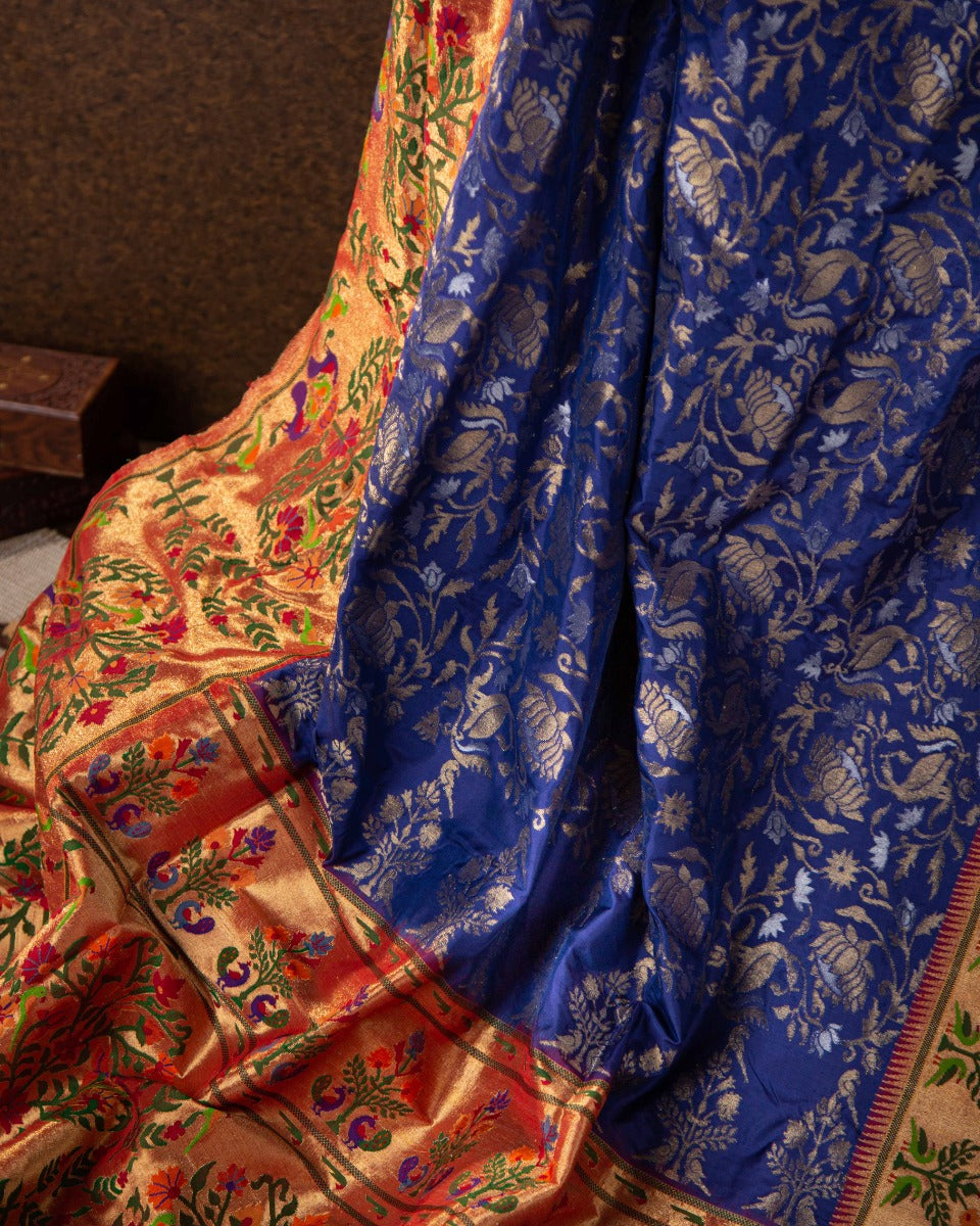 Paithani Silk Marvel: Timeless Elegance Woven, a Heritage Masterpiece Saree