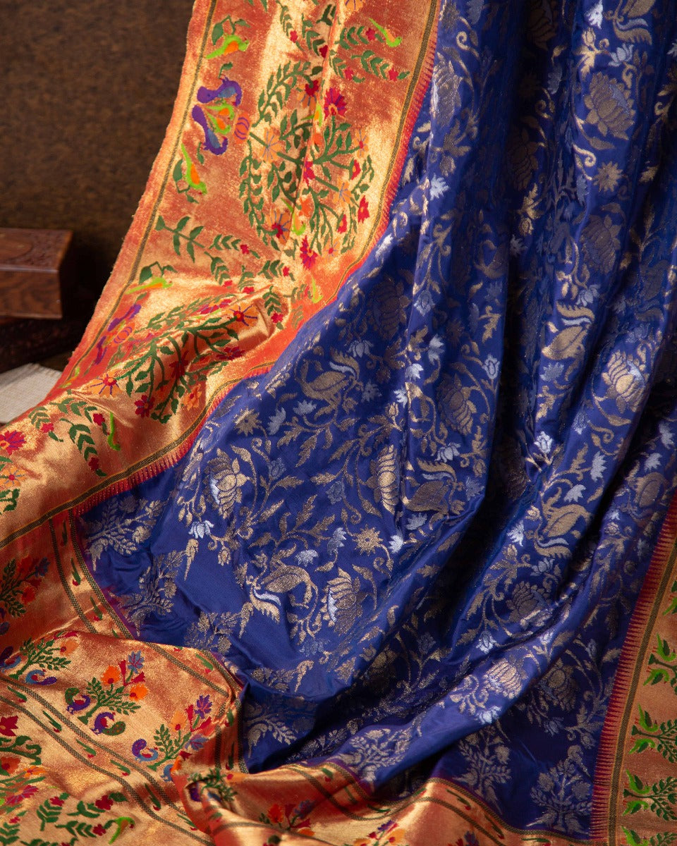 Paithani Silk Marvel: Timeless Elegance Woven, a Heritage Masterpiece Saree