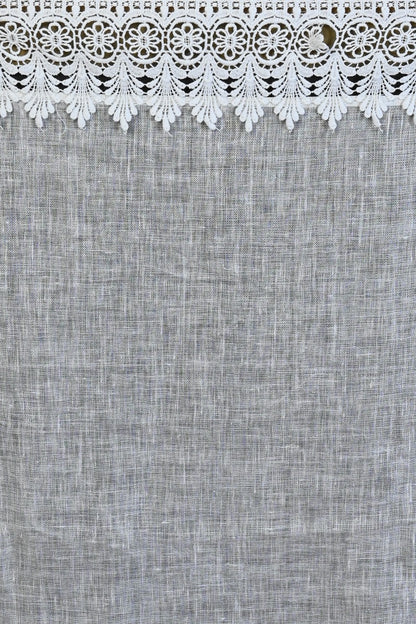 Linen Plain White Saree