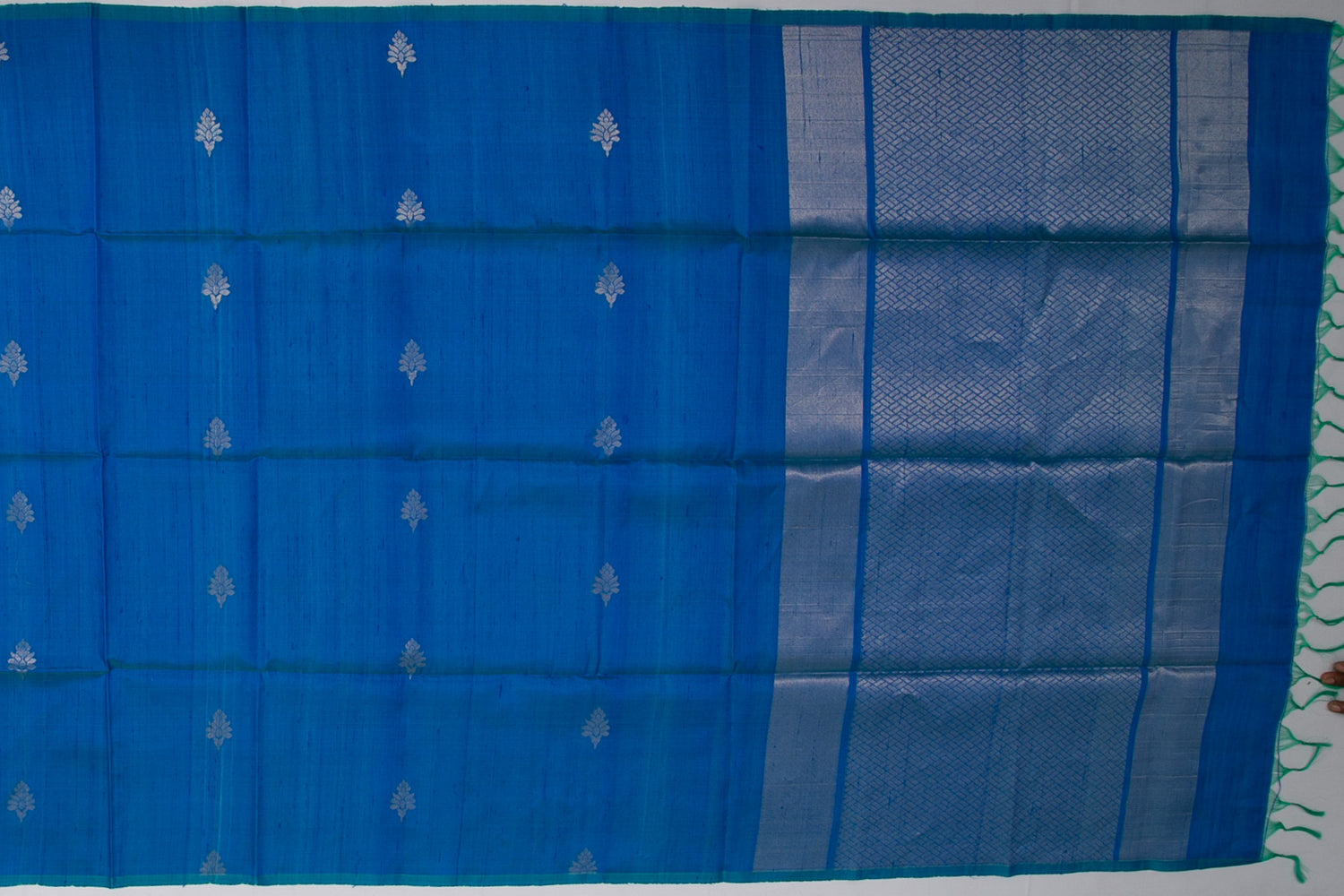 Coimbatore Silk Butta Blue Sale Saree