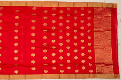 Chanderi Silk Butta Red Sale Saree