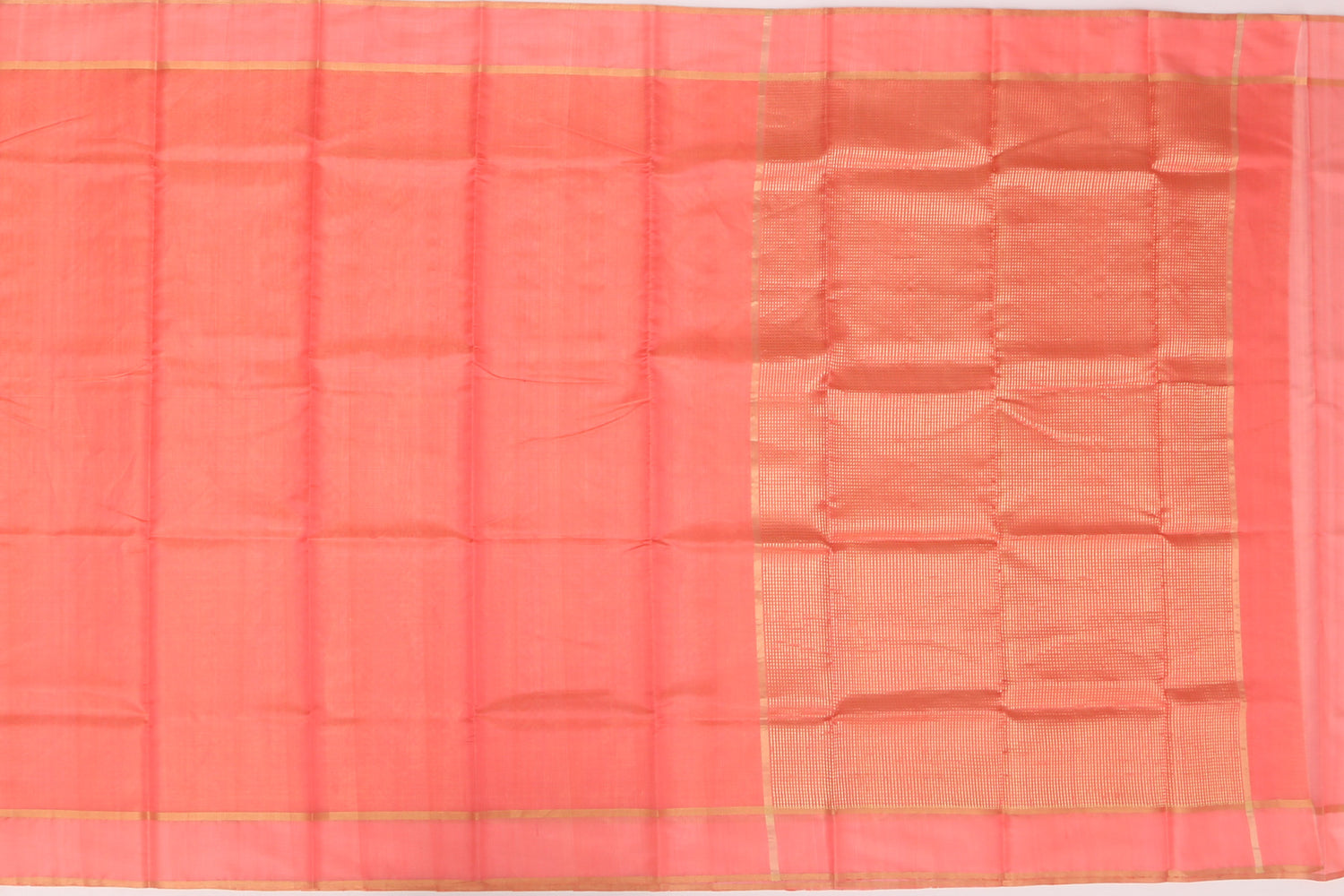 Chanderi Silk Tissue Peach Sale Saree