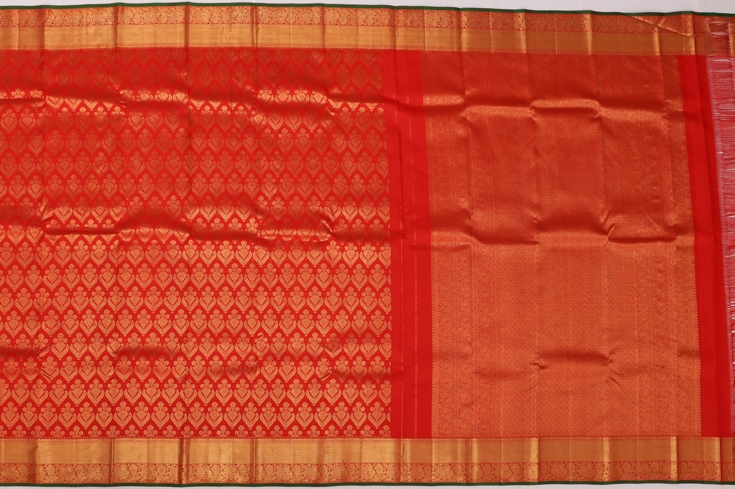 Dharmavaram Silk Brocade Red Sale Saree