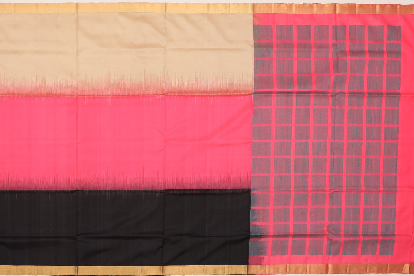 Coimbatore Silk Half-n-Half Pink Sale Saree