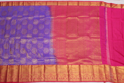 Dharmavaram Silk Brocade Purple Sale Saree