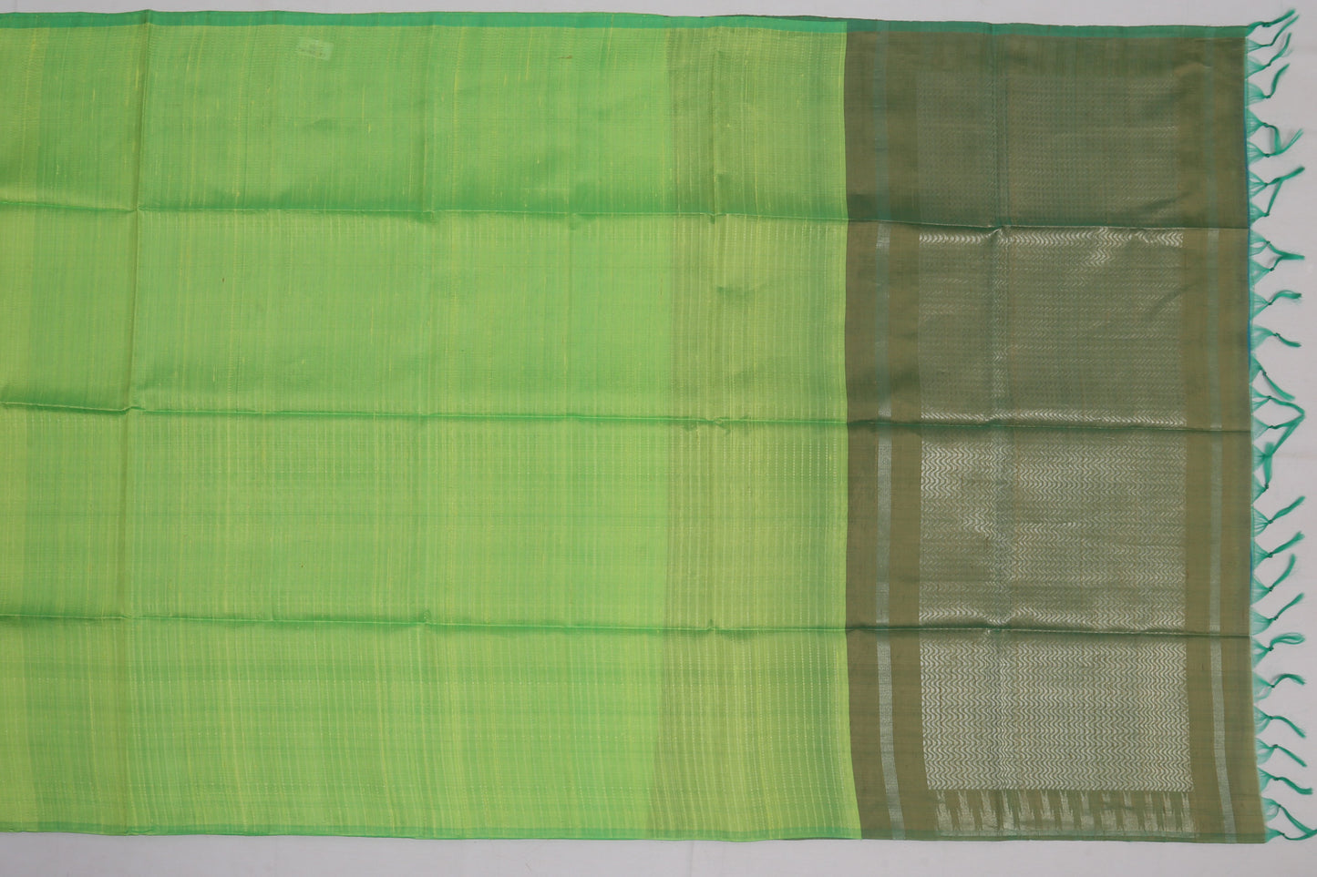 Coimbatore Silk Plain Green Sale Saree